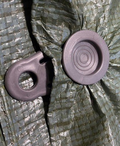 Grey Round Tarpaulin Clips – Pack of 12 or 500