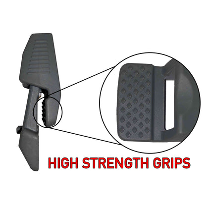 Grey Slide-Lock Tarpaulin Clips – Pack of 10 or 500