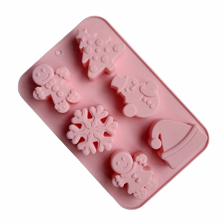 6 Shape Christmas Festive Cake Mold Tray