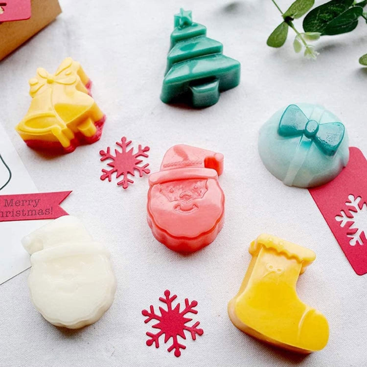 6 Shape Christmas Festive Cake Mold Tray