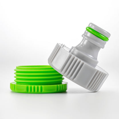 Female Tap Connector 1″ / ¾″ BSP – Lime & Grey