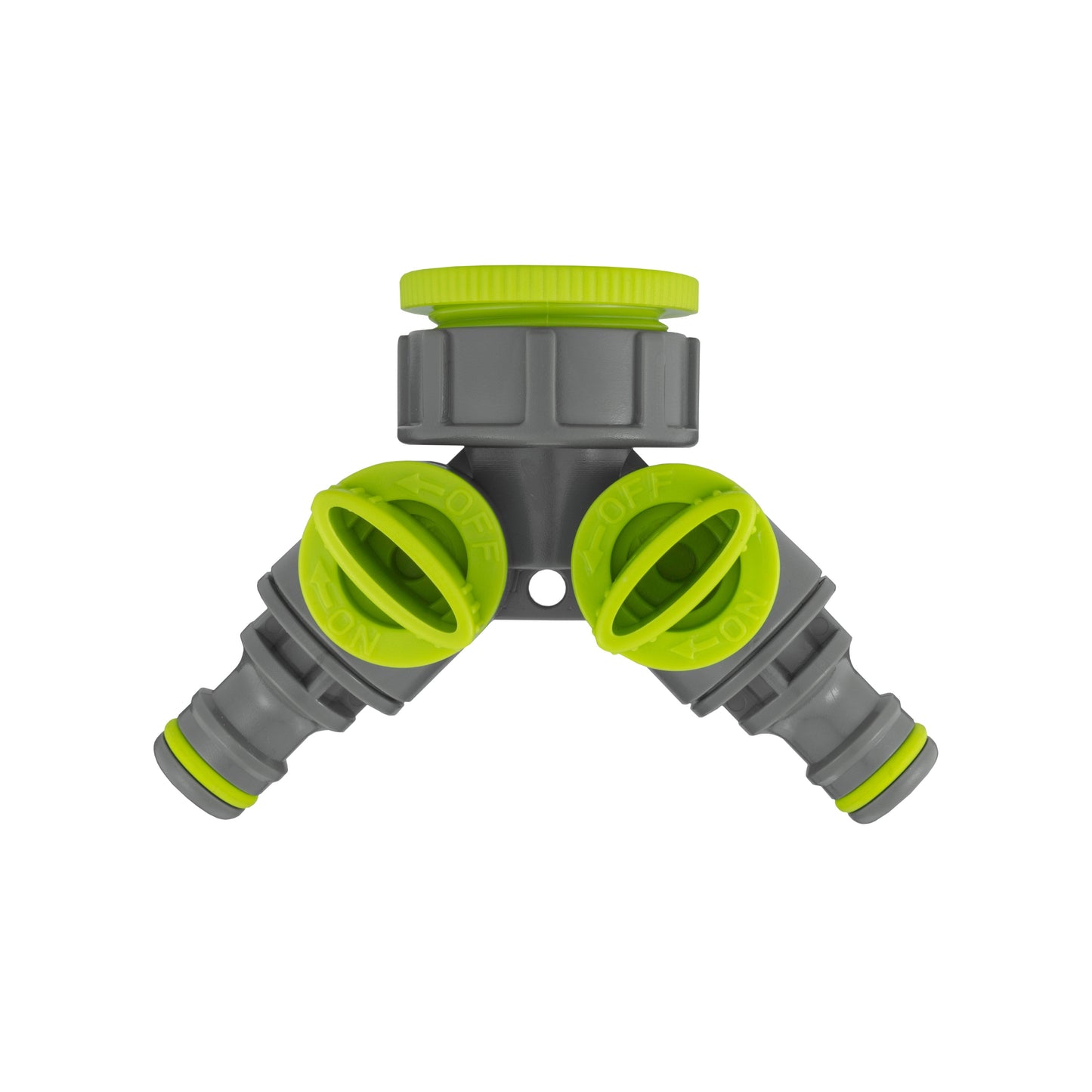 IBC 2" S60X6 Cap with Two Way Valved Splitter and Hose Connectors