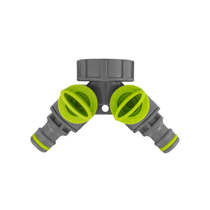 32mm MDPE Wall Kit – Brass Tap & Two-Way Splitter