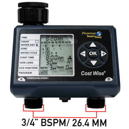 Double Quick Connect Outlet Water Timer