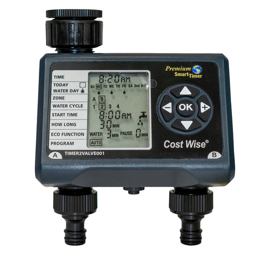 Double Quick Connect Outlet Water Timer