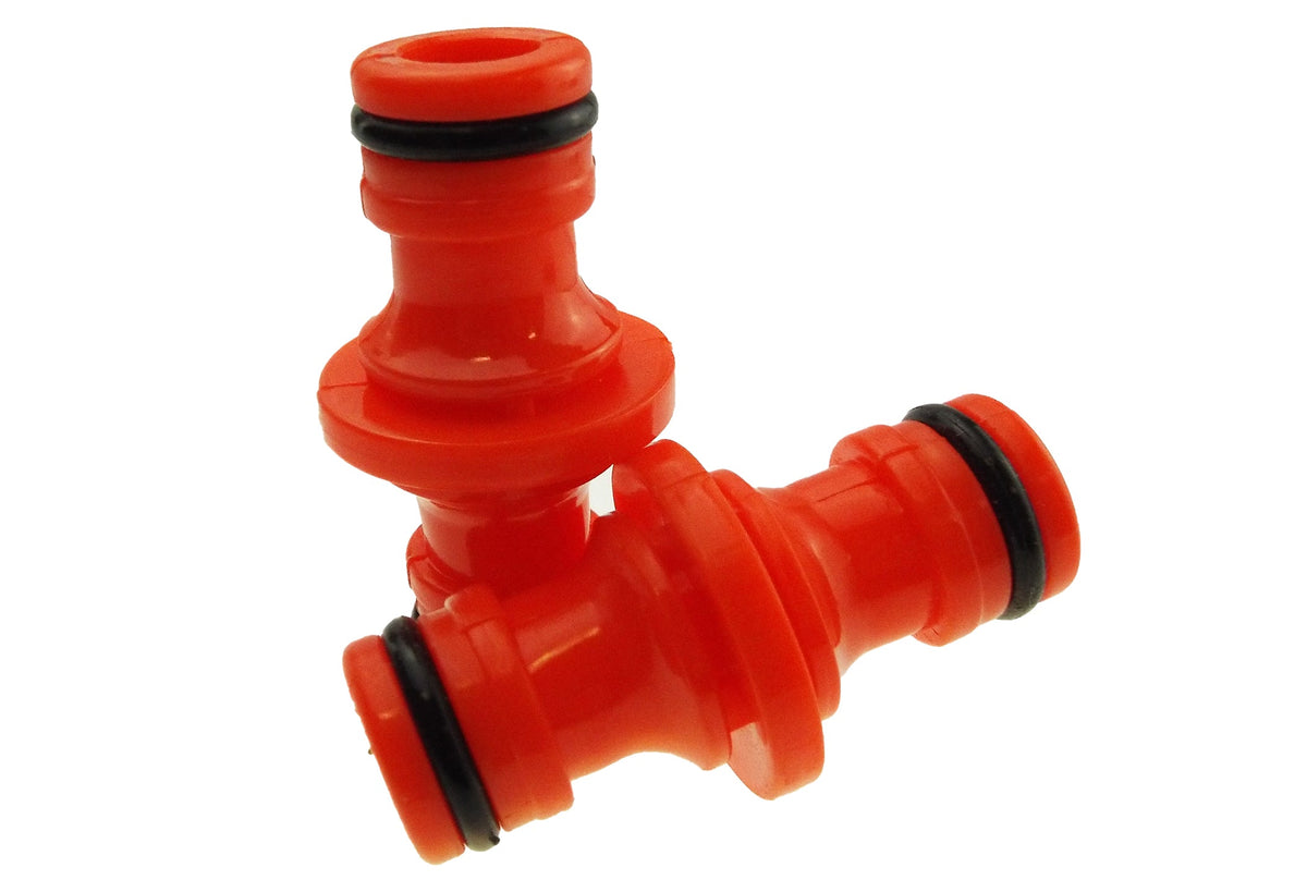 Orange Double-Male Garden Hose Quick Connector – Pack Options
