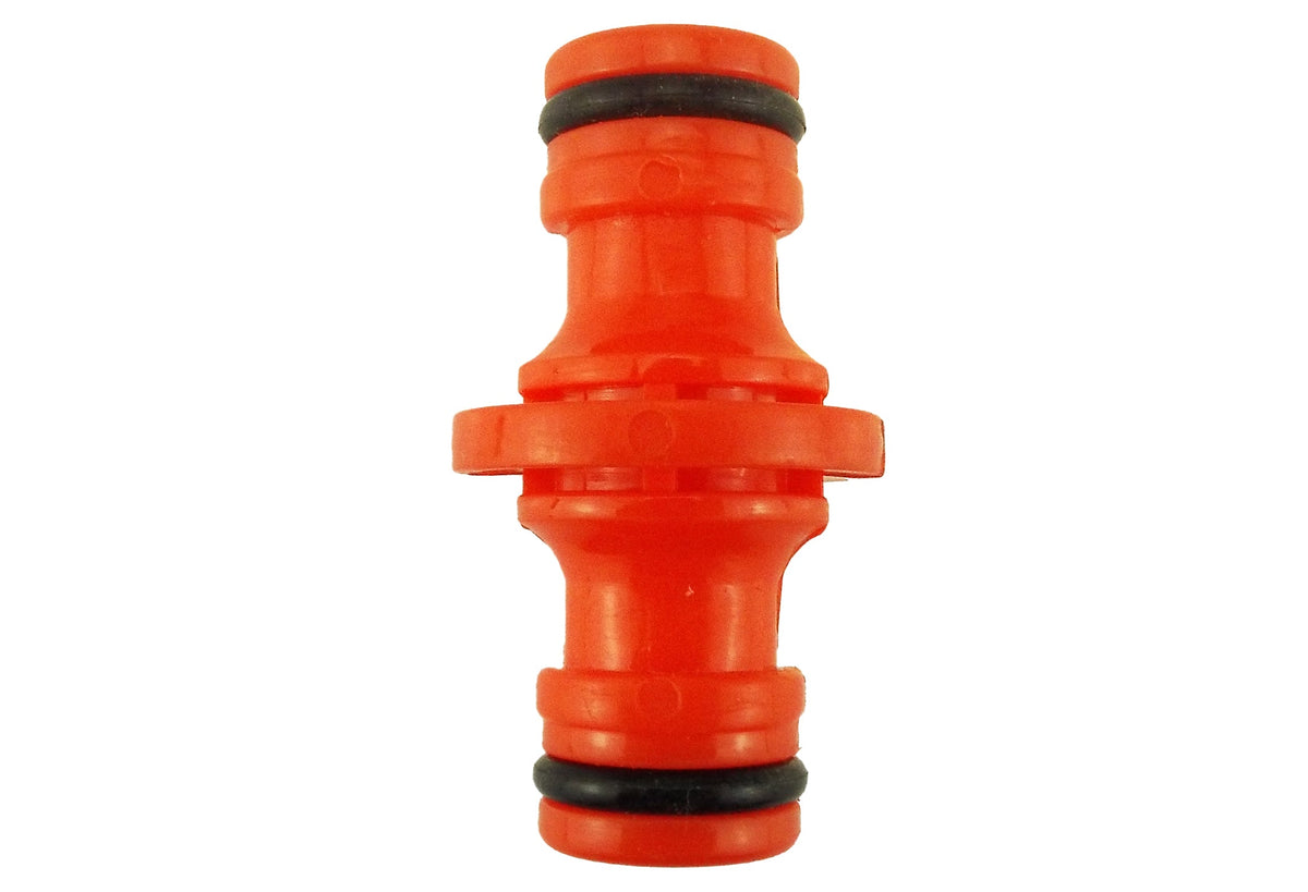 Orange Double-Male Garden Hose Quick Connector – Pack Options