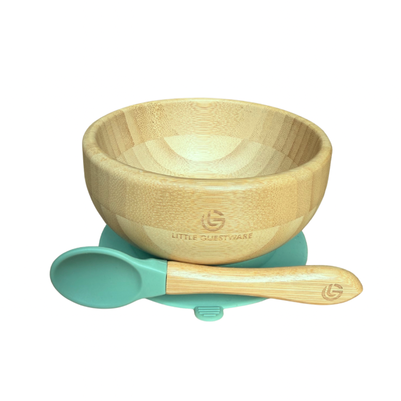 Elephant Bamboo Feeding Essentials - Plate, Bowl, Spoon & Fork Gift Set