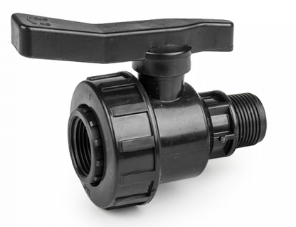 IBC S60X6 Cap & Large Valve – 32mm MDPE Connection