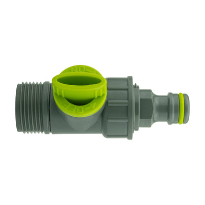 25mm MDPE Wall Kit – Lime Valve & Quick-Connect Plug