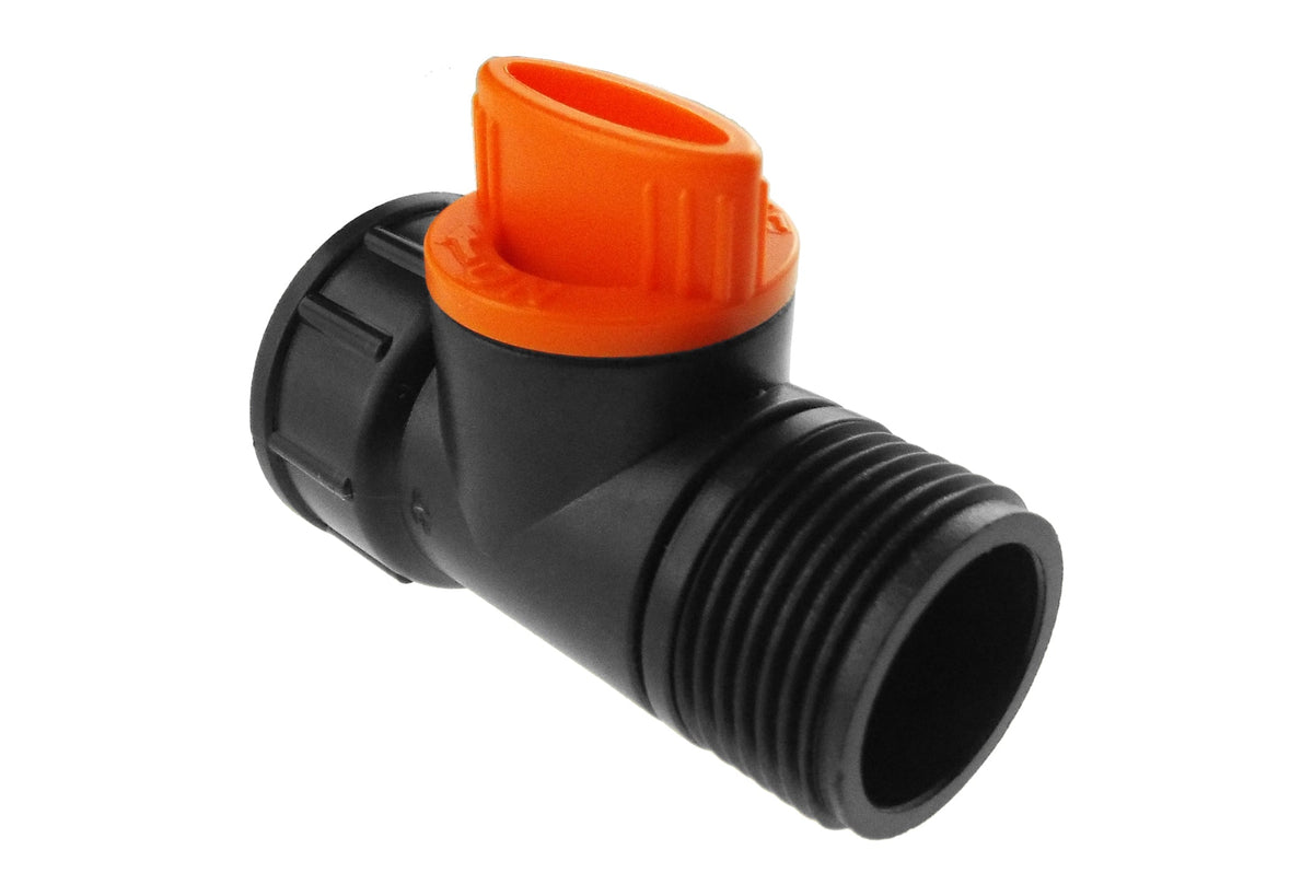 ¾″ BSP Water Butt Kit with Valve & Male Quick Outlet