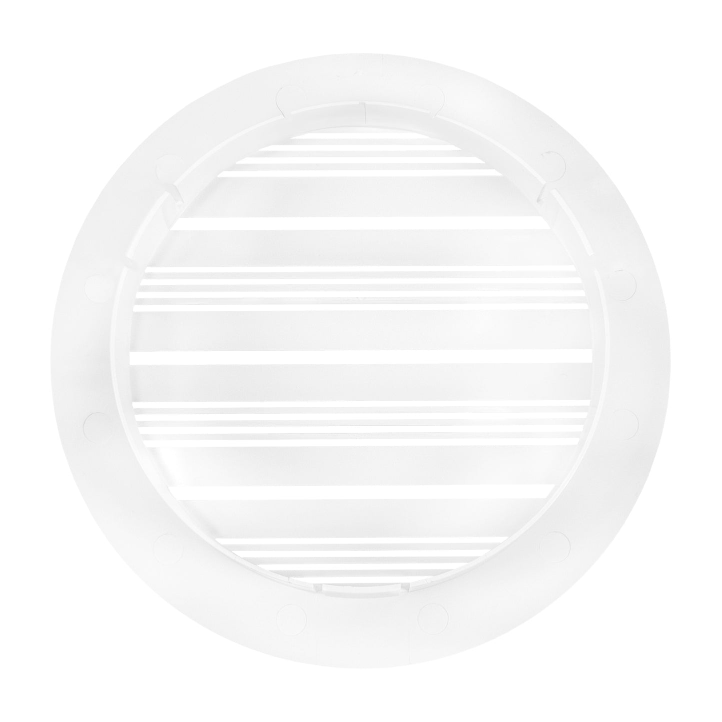 Louvre Vent Round Bella 125mm White