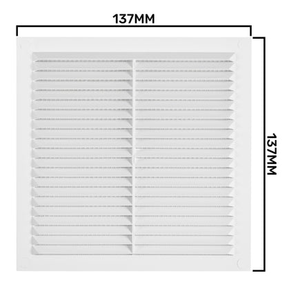 Louvre Vent D/140W 140mm X 140mm with Fly Screen