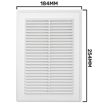 Louvre Vent D/180X250RW Classic 180mm X 250mm with Fly Screen