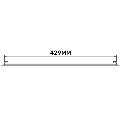 Louvre Vent D/430X110RW Classic 430mm X 110mm with Fly Screen