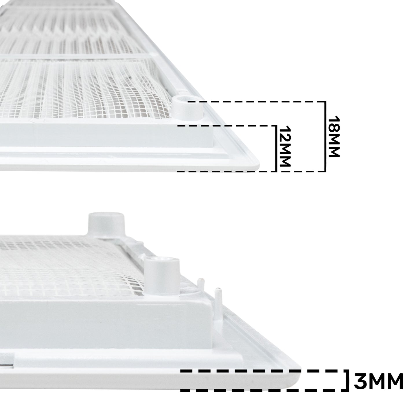 Louvre Vent D/430X110RW Classic 430mm X 110mm with Fly Screen