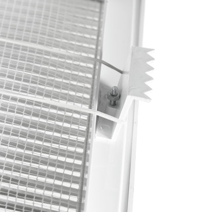 Dospel DL/140×210 RW LUX Louvre Vent with Fly Mesh – White