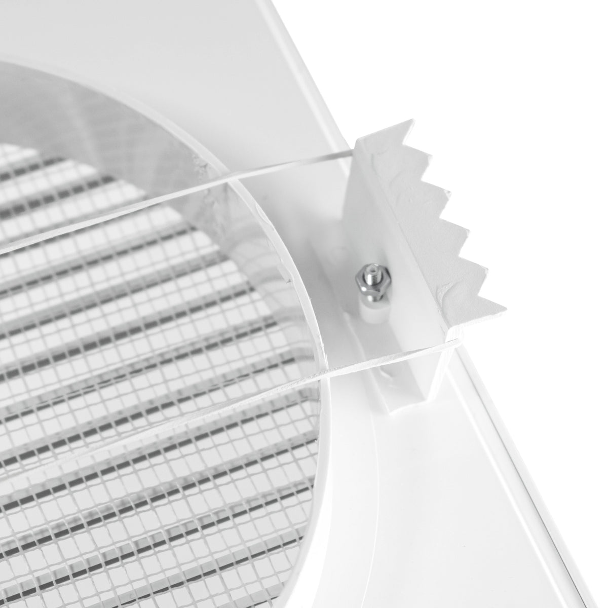 Dospel DL/100 RW LUX Louvre Vent with Fly Mesh – White