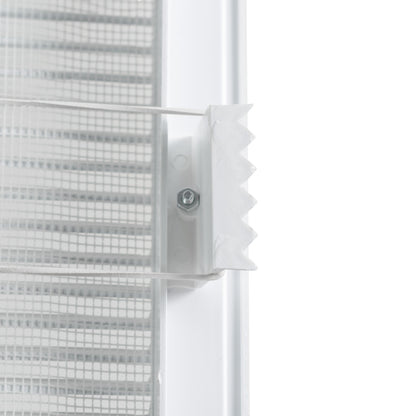Dospel Duo Smart 90×240 Louvre Vent with Fly Mesh – White