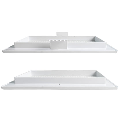 Dospel Duo Smart 90×240 Louvre Vent with Fly Mesh – White