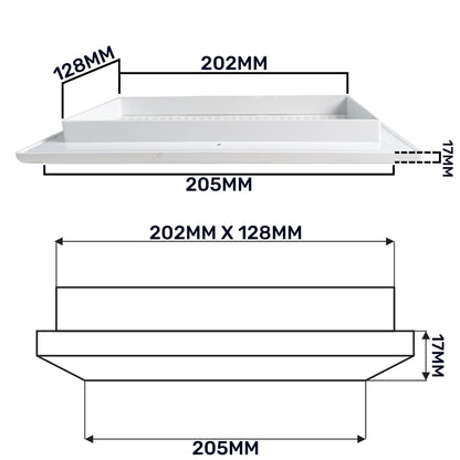 Dospel Duo Smart 140×210 Louvre Vent with Fly Mesh – White