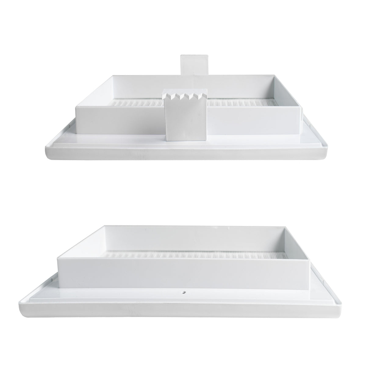 Dospel Duo Smart 135 Louvre Vent with Fly Mesh – White
