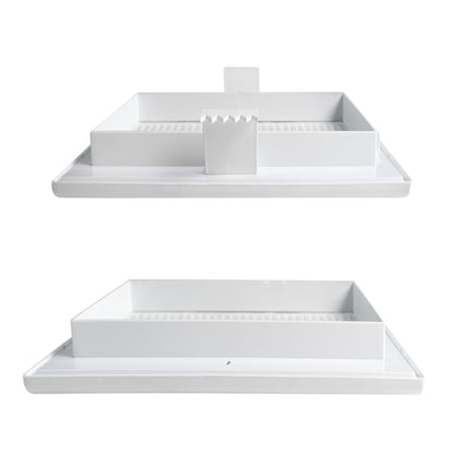 Dospel Duo Smart 165 Louvre Vent with Fly Mesh – White