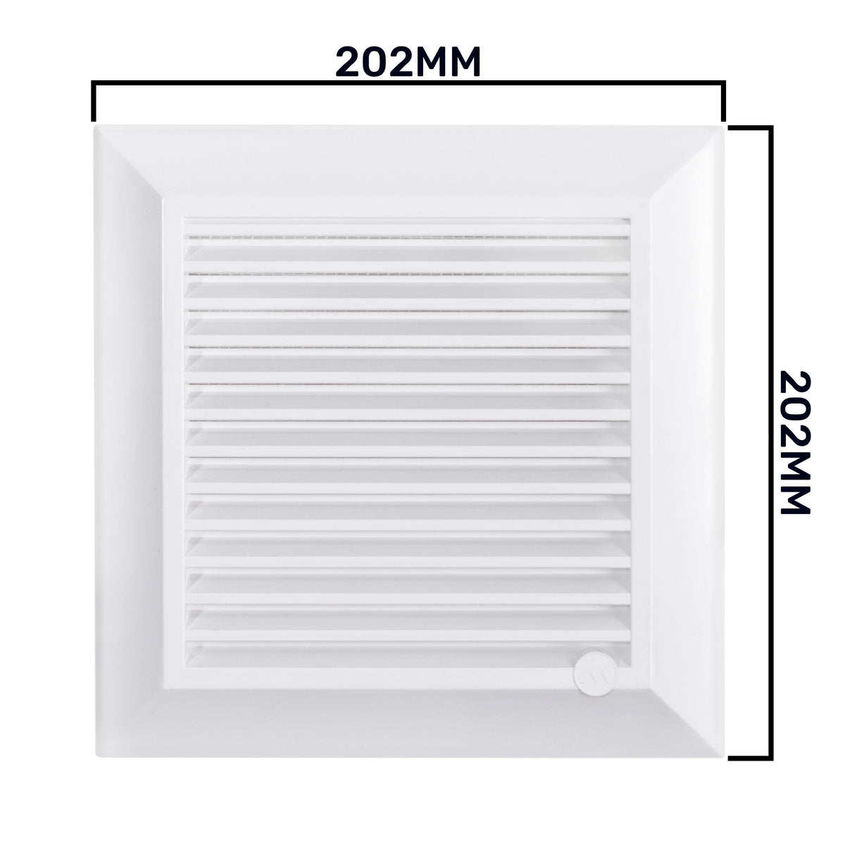 Dospel Duo Smart 165 Louvre Vent with Fly Mesh – White