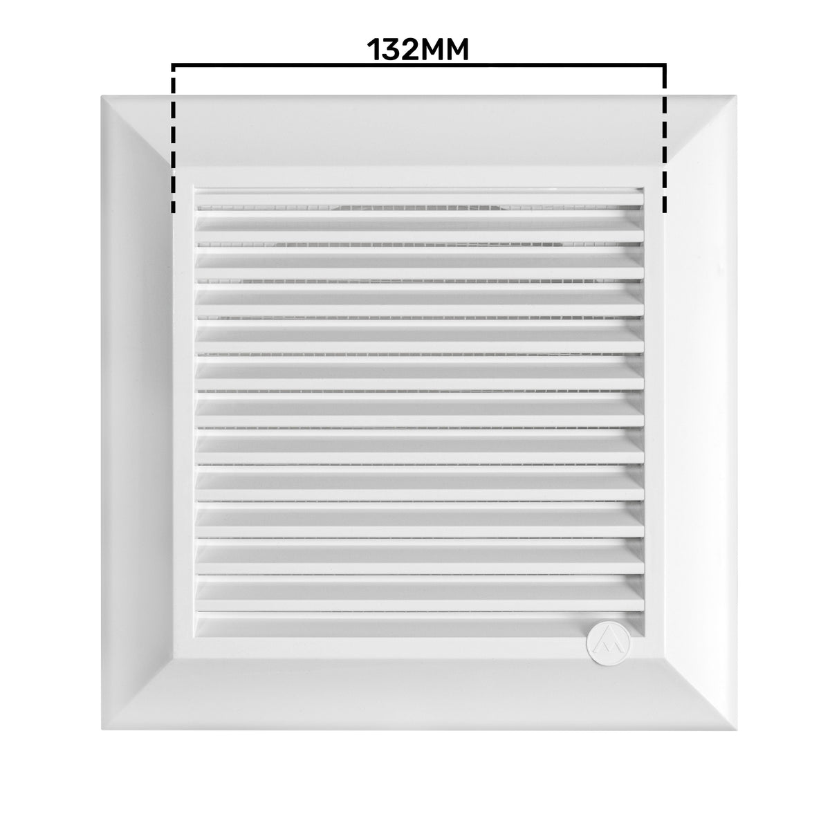 Dospel Duo Smart Ø100 Louvre Vent with Fly Mesh – White