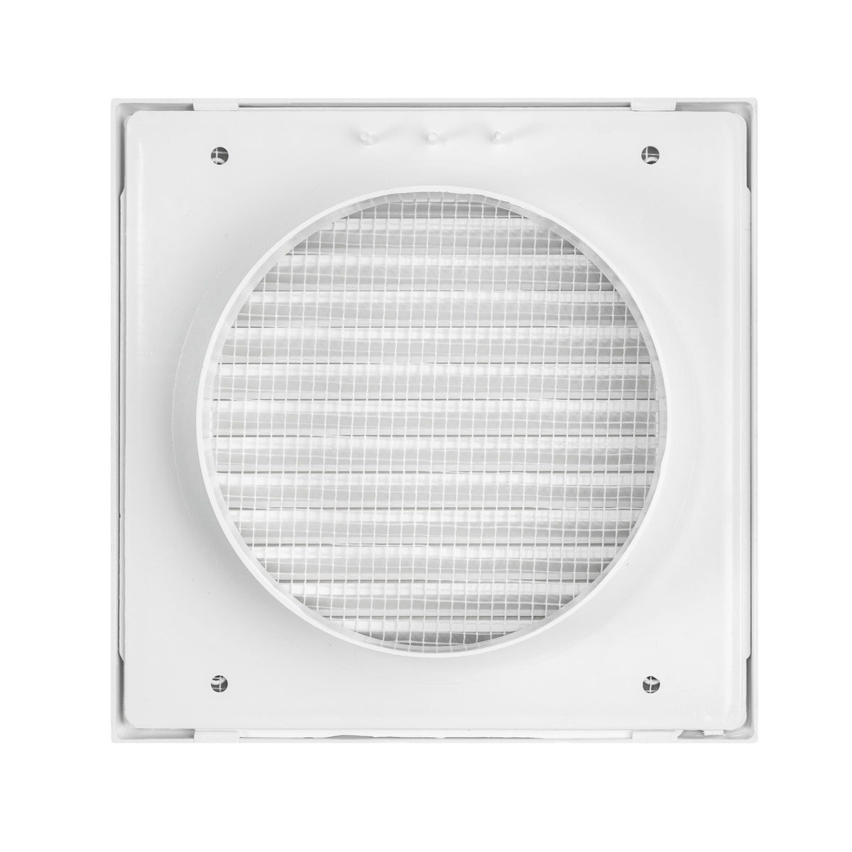 100mm Through-Wall Vent Kit – Duo Smart, White Outer Hood