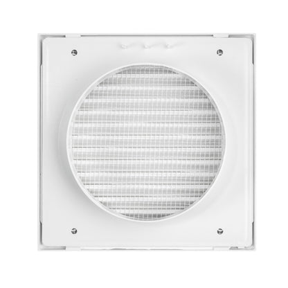 100mm Through-Wall Vent Kit – Duo Smart, White Outer Hood