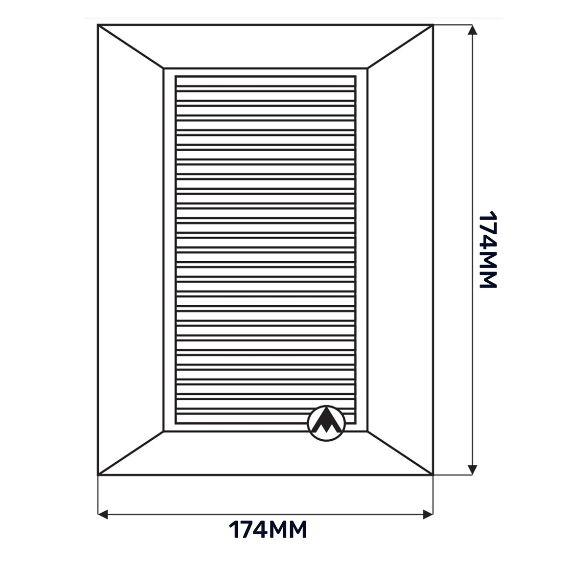 Dospel Duo Smart Ø125 Louvre Vent with Fly Mesh – White