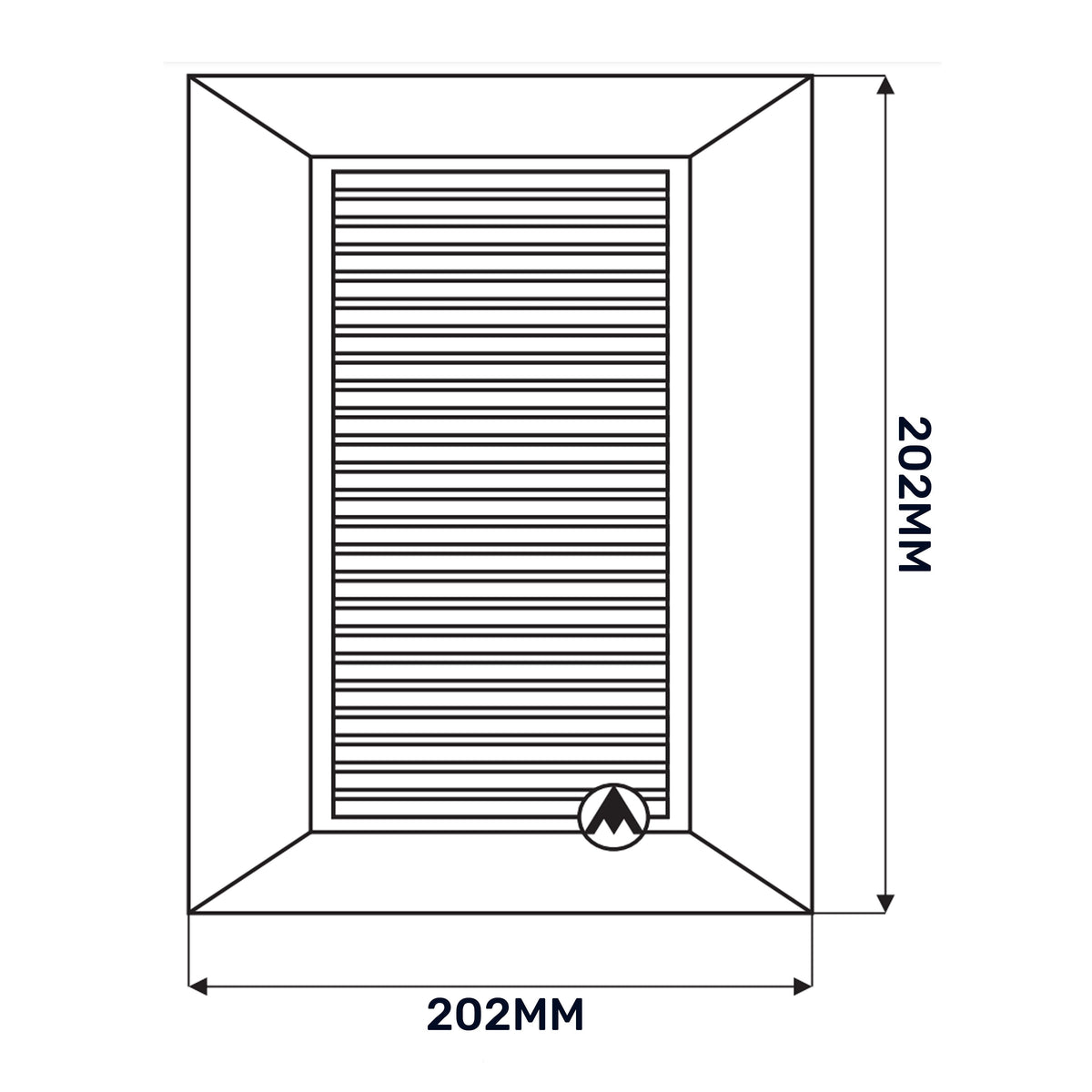 Dospel Duo Smart Ø150 Louvre Vent with Fly Mesh – White