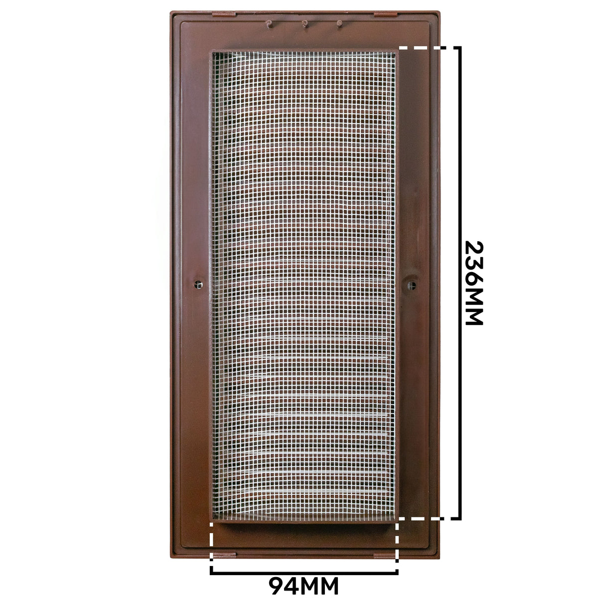 Dospel Duo Smart 90×240 Louvre Vent with Fly Mesh – Brown