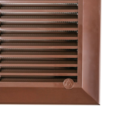 Dospel Duo Smart 90×240 Louvre Vent with Fly Mesh – Brown