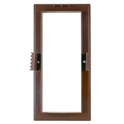 Dospel Duo Smart 90×240 Louvre Vent with Fly Mesh – Brown