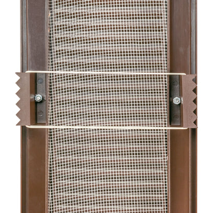 Dospel Duo Smart 90×240 Louvre Vent with Fly Mesh – Brown
