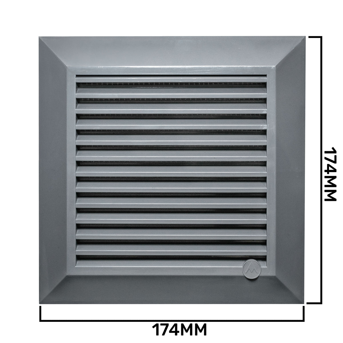 Dospel Duo Smart 135 Louvre Vent with Fly Mesh – Graphite