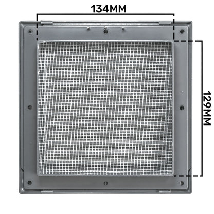Dospel Duo Smart 135 Louvre Vent with Fly Mesh – Graphite