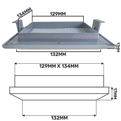 Dospel Duo Smart 135 Louvre Vent with Fly Mesh – Graphite
