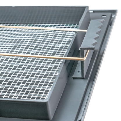 Dospel Duo Smart 135 Louvre Vent with Fly Mesh – Graphite