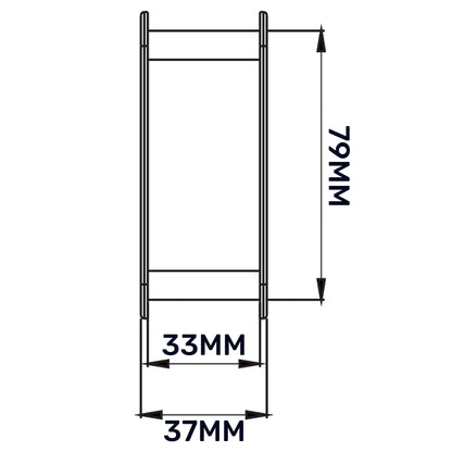 Door Louvre Vent KD 70mm - 450mm