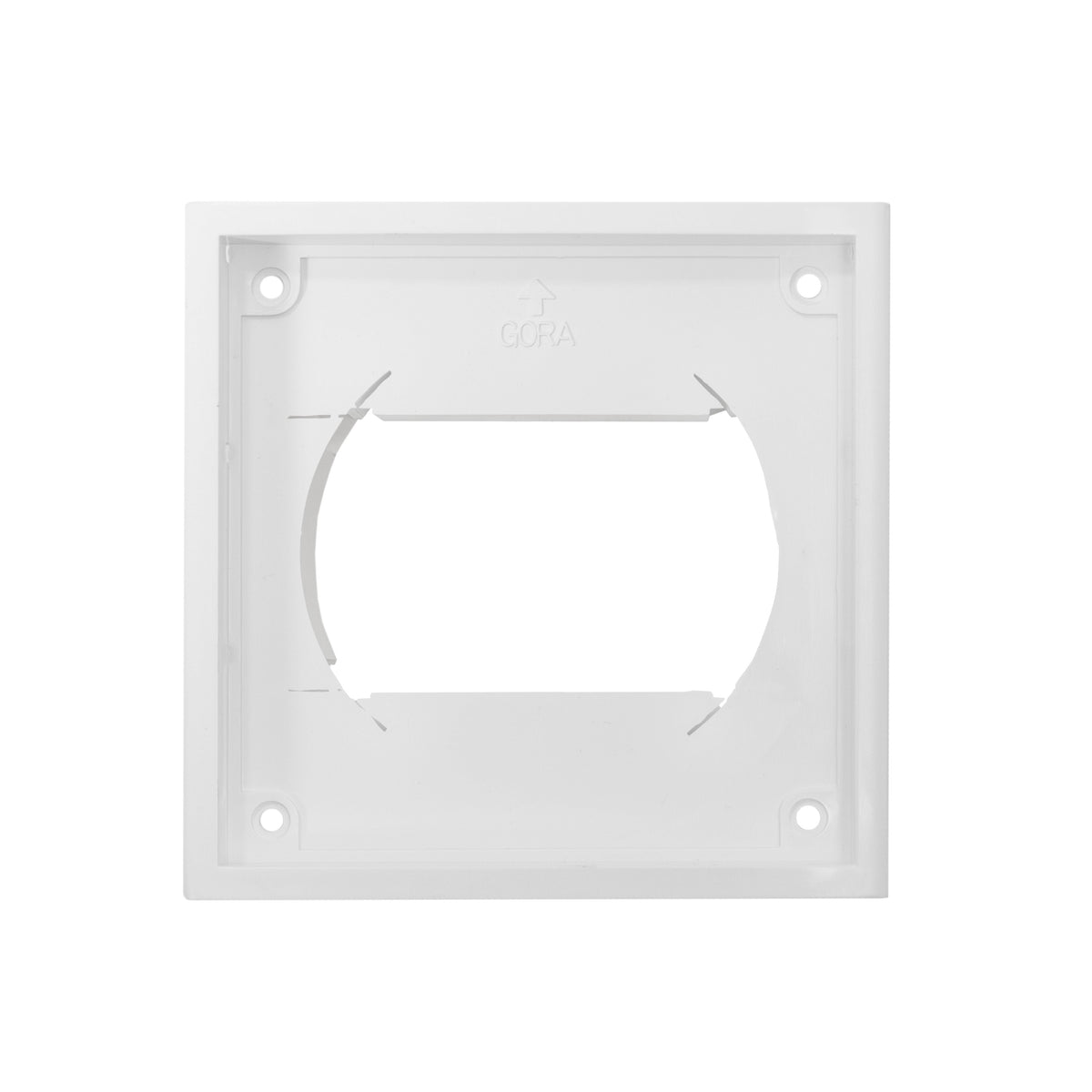 Dospel KR100/125 Louvre Vent with Fly Mesh – White