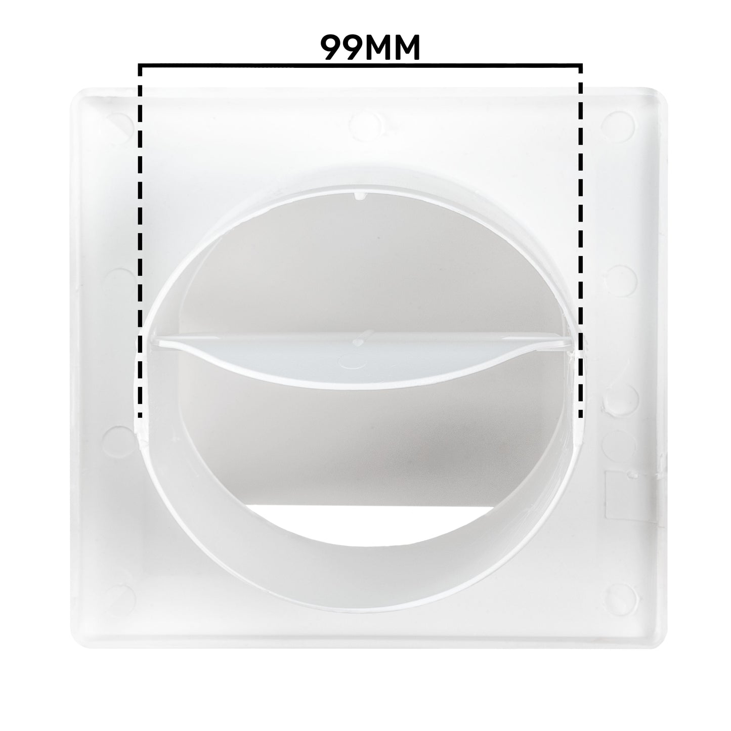 External White Louvre Vent  KRD/100 100mm