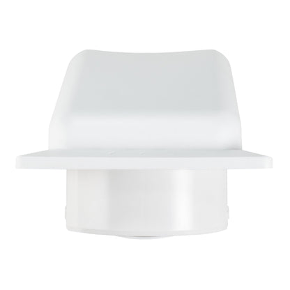 100mm Through-Wall Vent Kit – Duo Smart, White Outer Hood