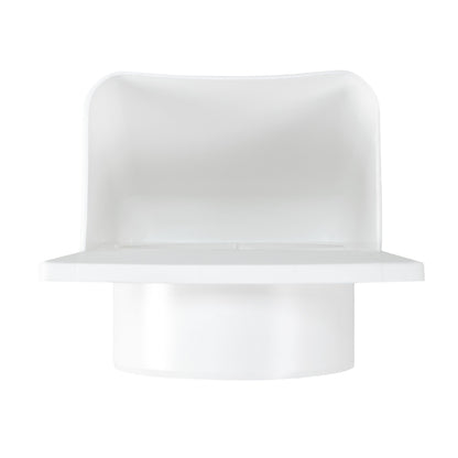 100mm Through-Wall Vent Kit – DL/100 LUX, White Outer Hood