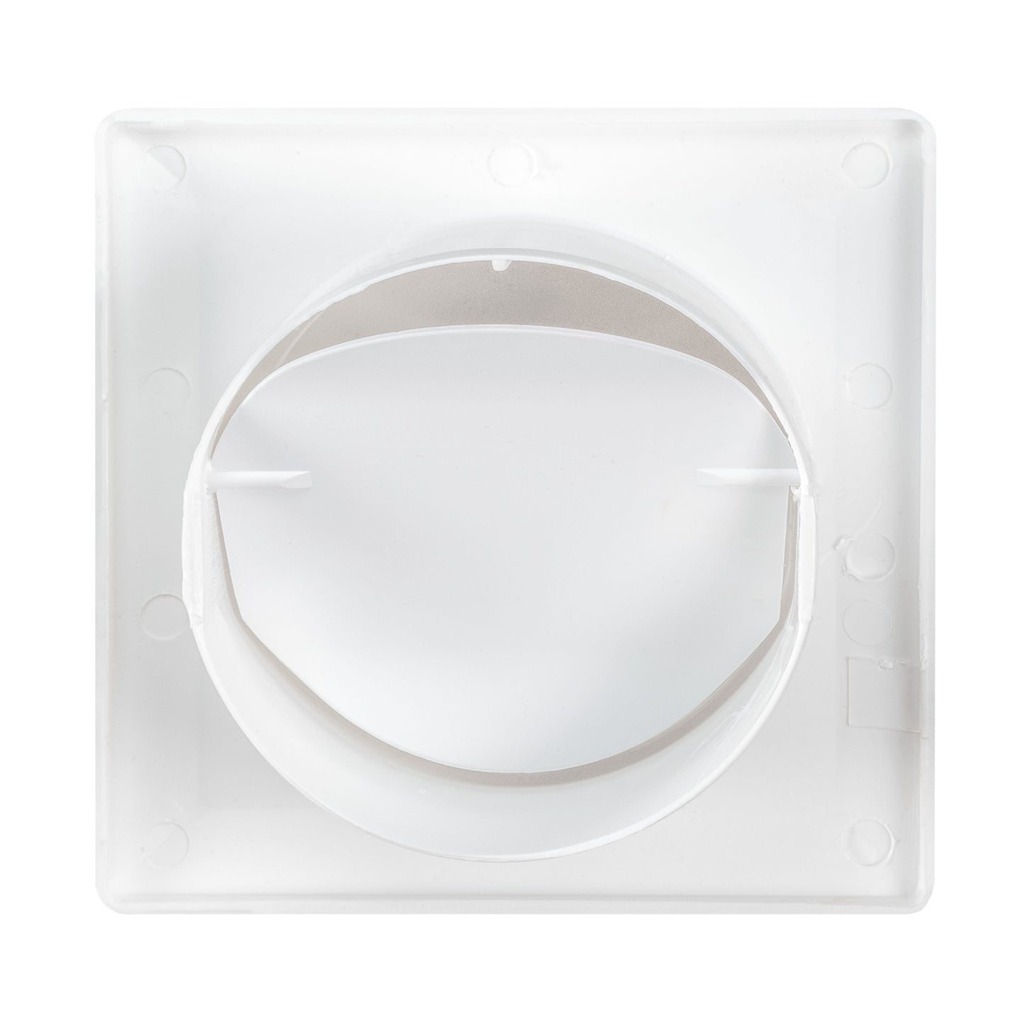 Through Wall Ventilation Kit Round Louvre Vent VC-KRO0184 with White External Vent