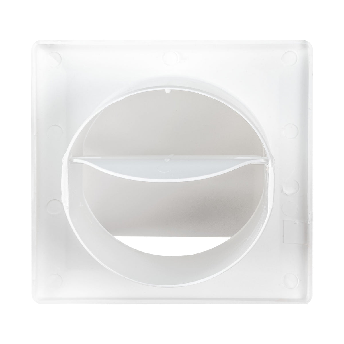 100mm Through-Wall Vent Kit – Duo Smart, White Outer Hood