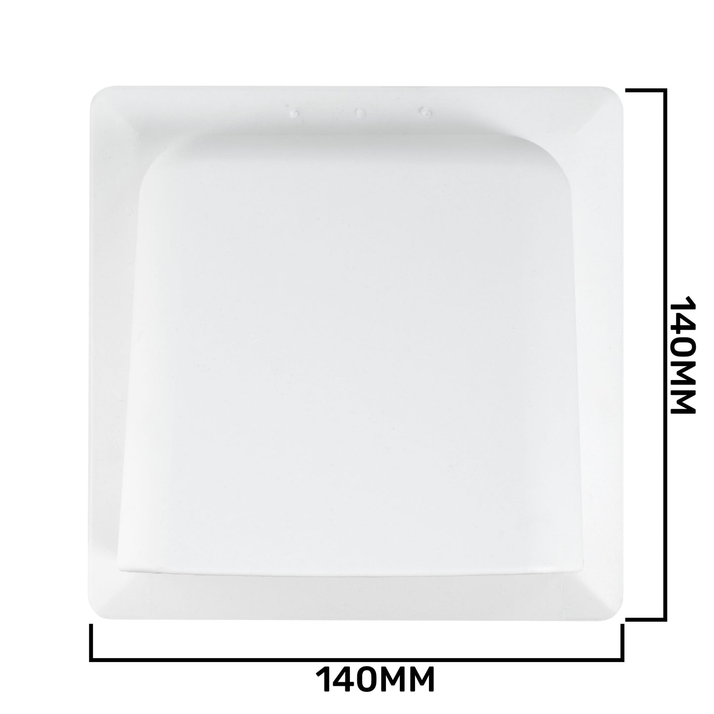 External White Louvre Vent  KRD/100 100mm