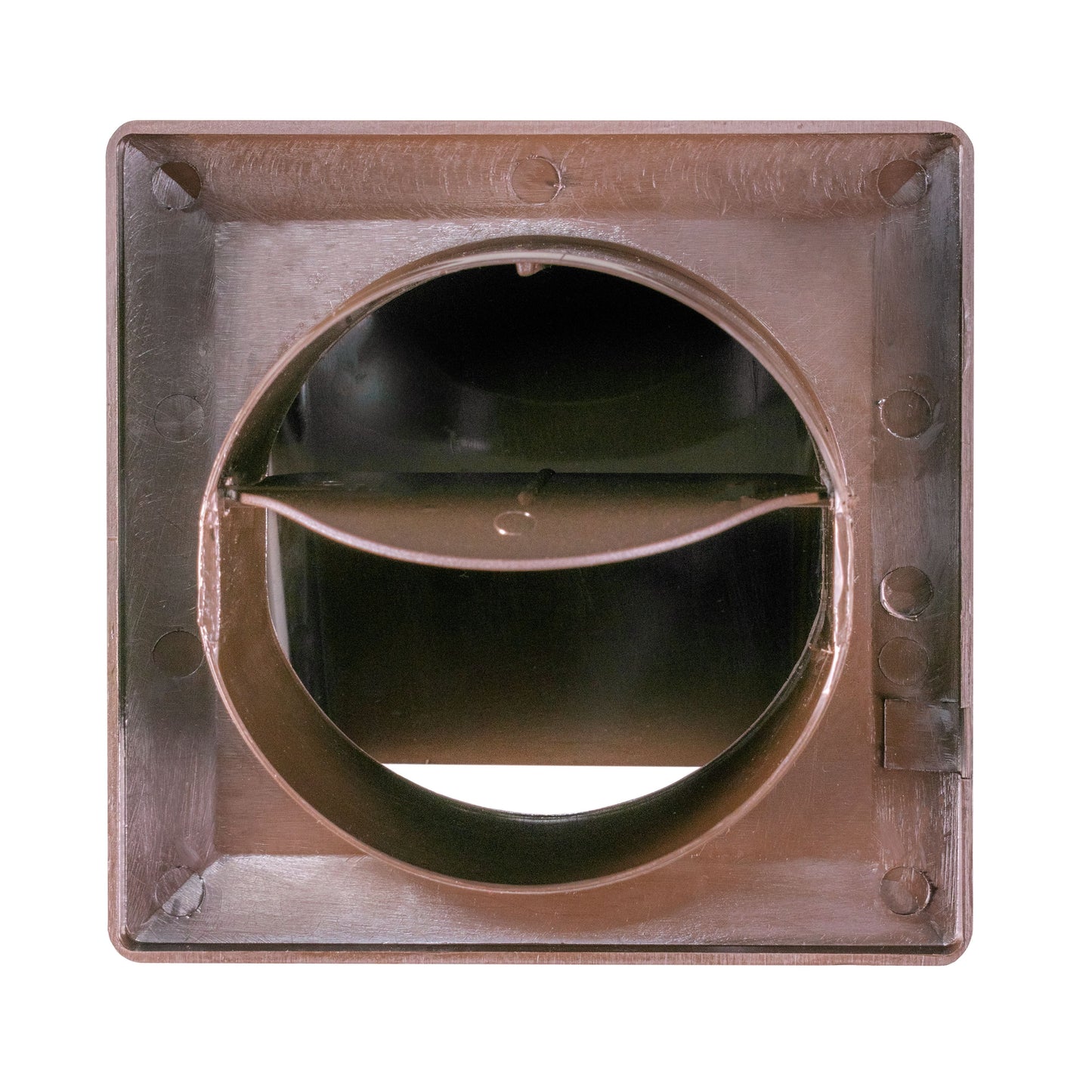 Through Wall Ventilation Kit Round Louvre Vent VC-KRO0184 with Brown External Vent